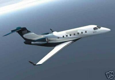 Embraer MSJ Concept EMB Mid-Jet Airplane Wood Model Big New