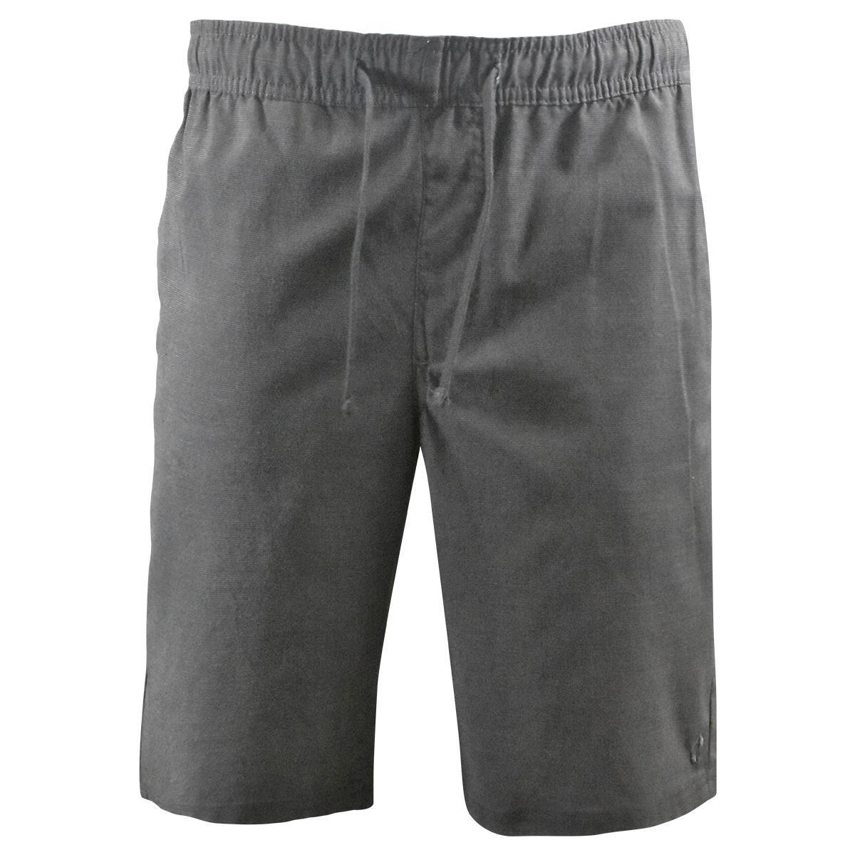 Hang Ten Men's Chino Shorts Black Stretch Drop In E-Waist Walkshort (S01)