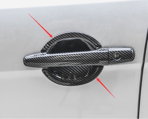 For Mitsubishi Lancer Evolution 07-17 Carbon Fiber Style Exterior Side Door Bowl - Picture 9 of 9