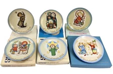 Goebel Hummel Christmas Plates Set of 6 SCHMID 1971 1973 1975 1976 1977 1978