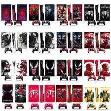 Superheroes PS5 Slim Disk Decal Skin Sticker Wrap for PlayStation 5 Slim Console