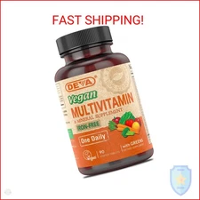DEVA Vegan Iron-Free Multivitamin & Mineral Supplement, Green Food Blend, Spirul