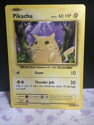 Pikachu 35/108 Common Evolutions Pokemon Lightly Played