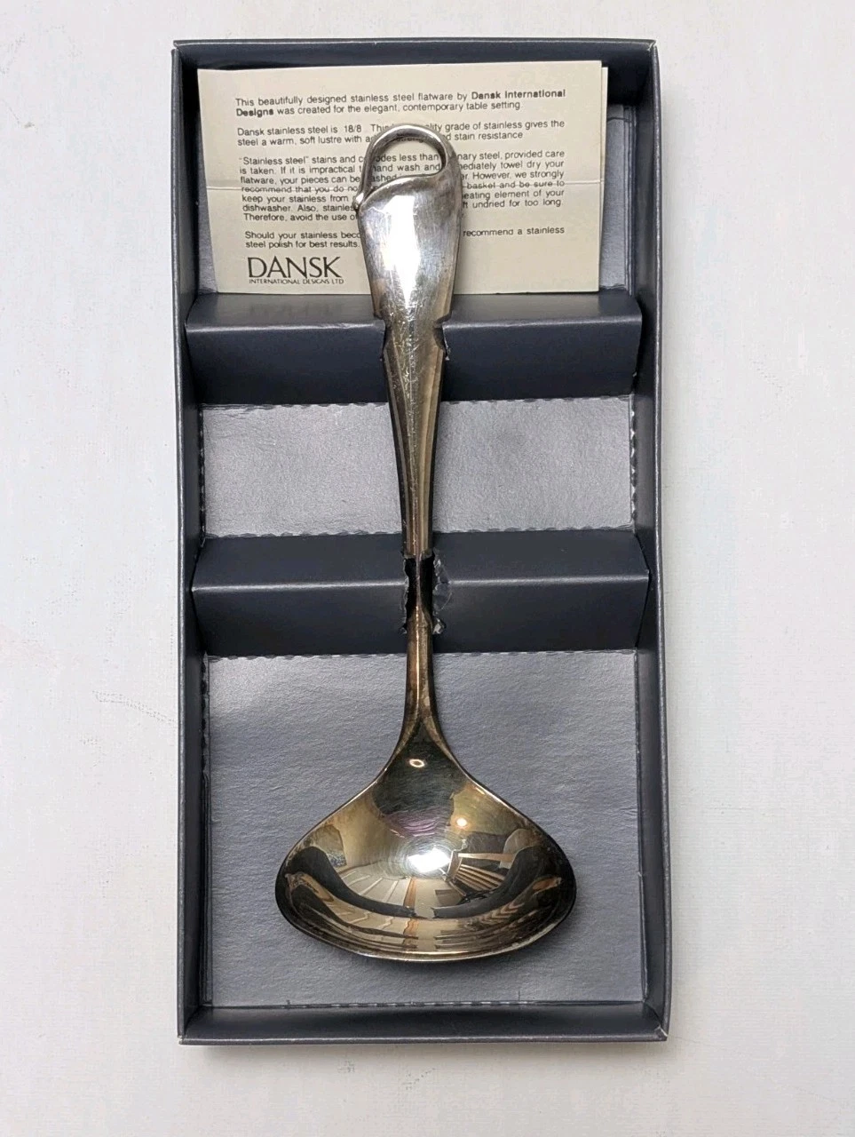 Dansk Silverplate Sauce Ladle "Romance" NIB
Opens in a new window or tab