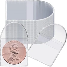 150 Pcs Single Pocket Coin Sleeves Currency Bill Holders Clear PVC Individual Sl