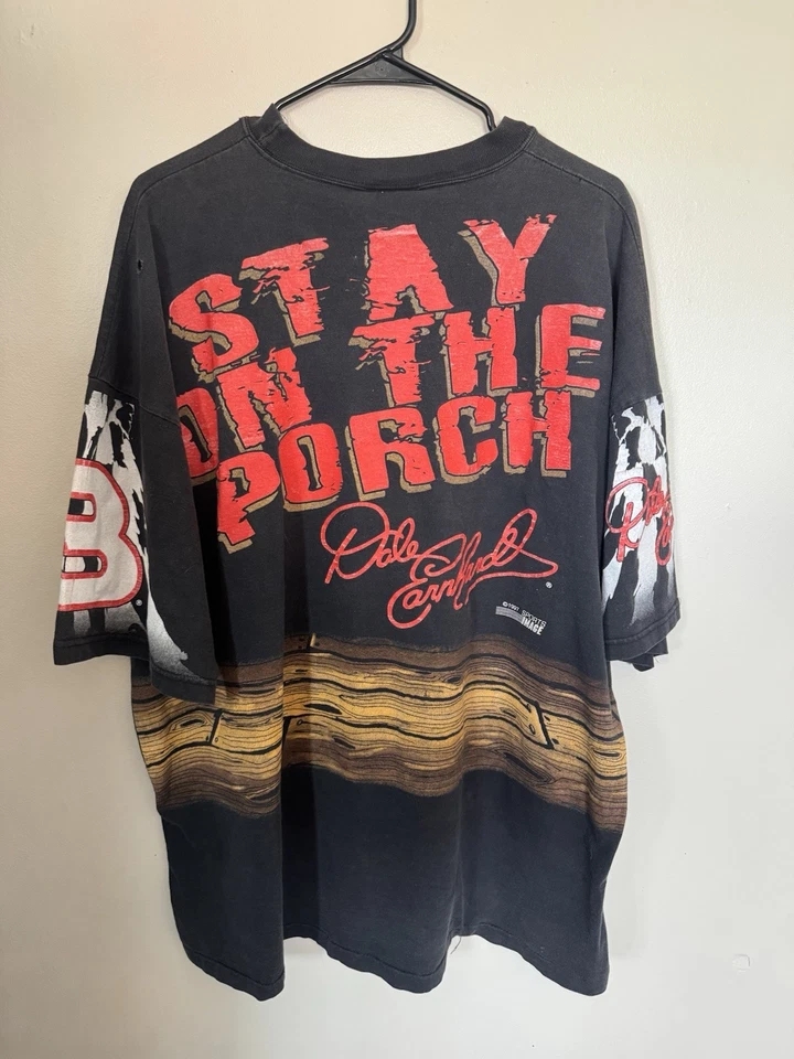 Camisa vintage años 90 Chase NASCAR Dale Earnhardt The Big Dawgs espalda AOP talla XXL Foto 2 de 4