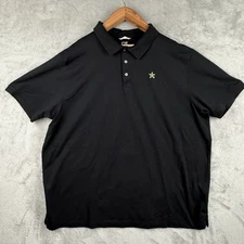 Vanderbilt University Cutter & Buck Polo Shirt Mens 4X Big Drytec Cotton Black
