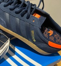 Adidas Handball Spezial Dark Blue And Orange BNIBWT Uk 10
