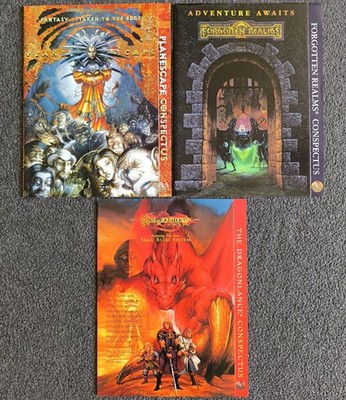 Dungeons & Dragons AD&D Planescape Forgotten Realms Dragonlance Conspectus Lot
