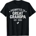 Promoted to Great Grandpa Est 2026 - New Great Grandpa 2026 T-Shirt Gift for Dad
