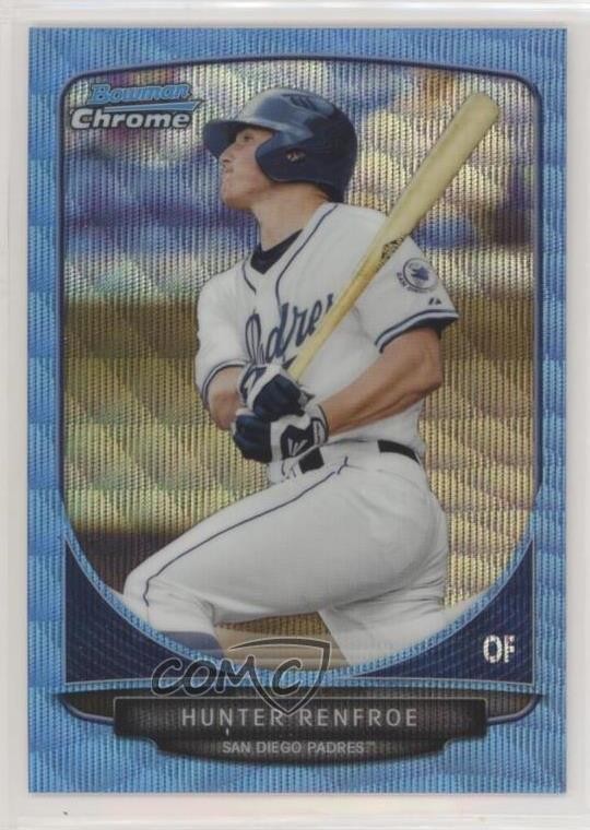 2013 Bowman Draft Picks Chrome Blue Wave Refractor Hunter Renfroe #BDPP16 7e6