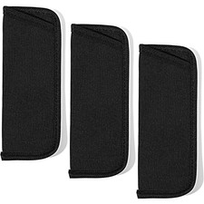 LXUEJIE 6 Pack Slip in Eyeglasses Cases, Soft Reading Glasses One Size, Black