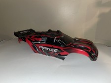 Traxxas Rustler 4x4 Red Painted Body 6718 Used Condition As Shown