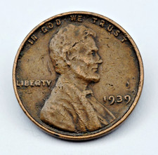 1939 Lincoln Wheat Cent Penny 1939 Lincoln Wheat Cent Penny