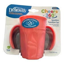 New Spoutless 360 Sippy Cup Toddlers Easy Grip Leak Proof Transition Training