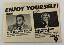 1980 KHJ-TV ad~ FLIP WILSON SHOW, Jack Jones hosts THE PALACE