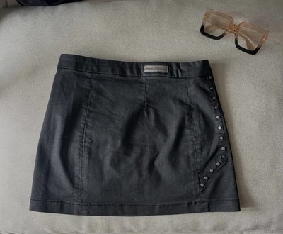 Mini Jupe Noir Style Cuir Guess Taille Xs - Photo 1/4