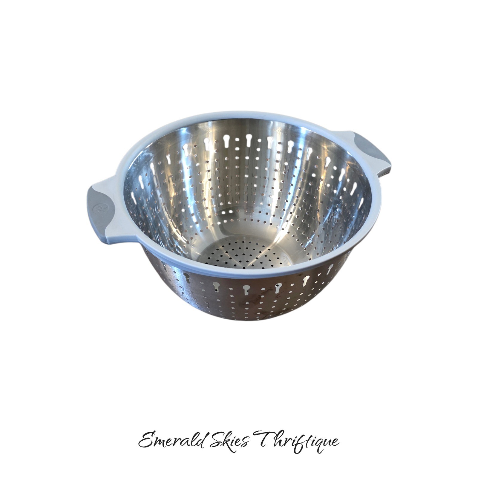 Pampered chef stainless steel colander, kitchen tool, free shipping