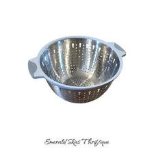 Pampered chef stainless steel colander, kitchen tool, free shipping