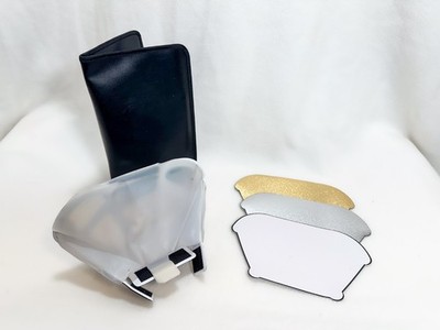 LumiQuest ProMax 80-20 Flash Bounce/Diffuser Set w/ Case, 3 Color Reflectors