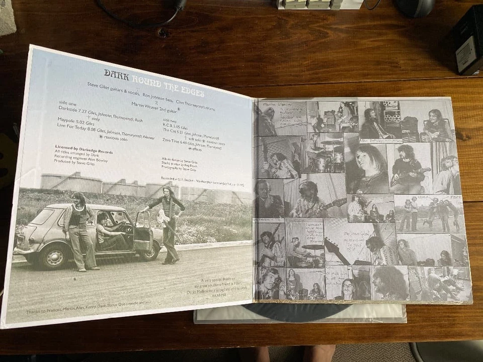 Dark Round The Edges Heavy Psychedelic Vinyl 1998 Reissue VG+ Condition Foto 2 de 4