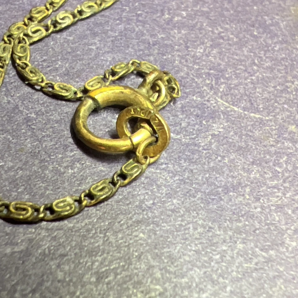 Opera Reading Eyeglasses 1/10 12K Gold Filled Antique Spectacle, Case & GF Chain - Image 3 of 4