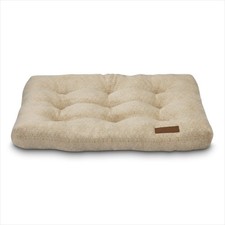Medium Dog Bed, Plush Pillow Bed For Medium Breeds, Medium, 36" x 26", Tan