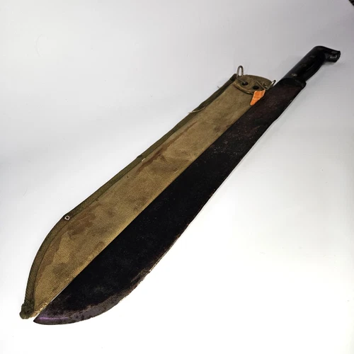 WW II World War 2 United States Army U.S. Military Machete Knife Canvas Sheath