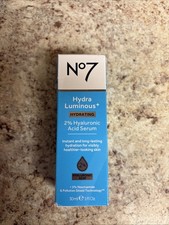 No7 Hydra Luminous Hydrating Serum 1 Fl Oz SMALL BUSINESS CAT LADY