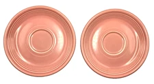 Fiesta Ware Saucer 6" rose Lot Of 2 LLC 1997