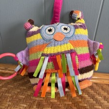 Jellycat Hoot Owl Knitted Little Jellycat Cute Soft Toy With Hoop Retired 