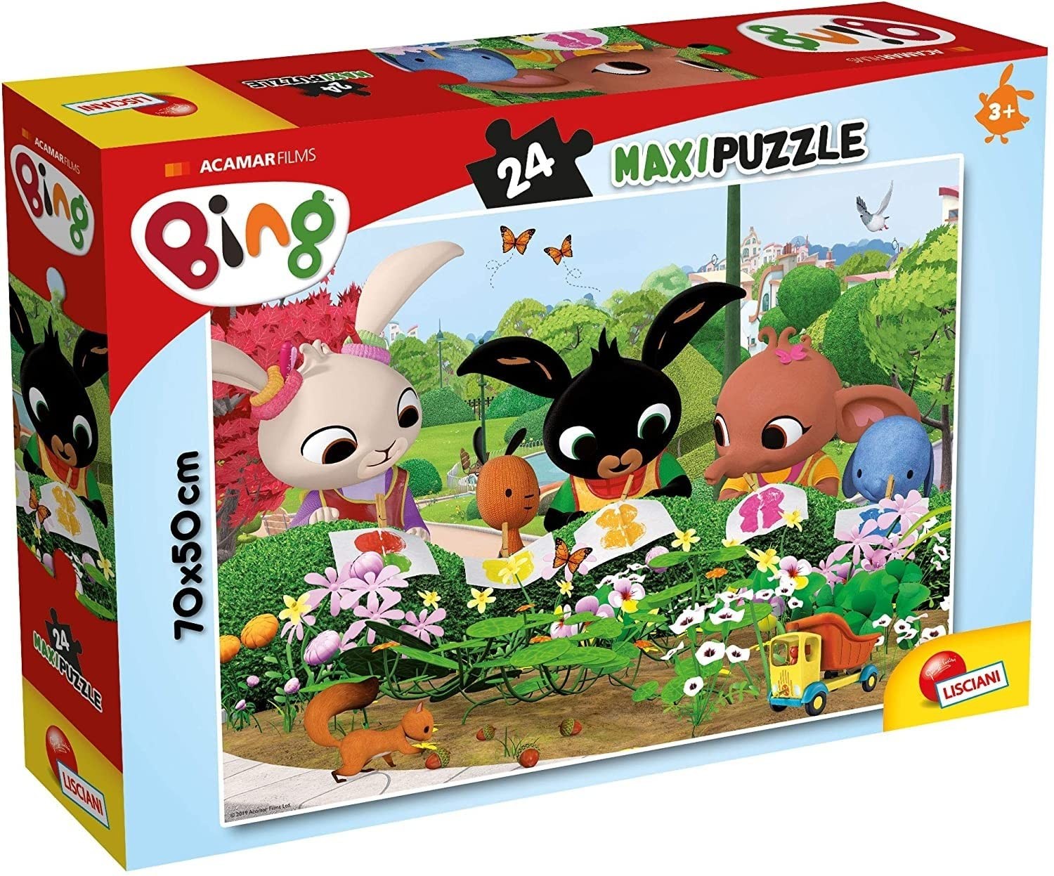 Lisciani 81219 bing beobachten die Natur, Пазл 24 дюйма, СВЕРХМАКСИМАЛЬНЫЙ пазл Bing