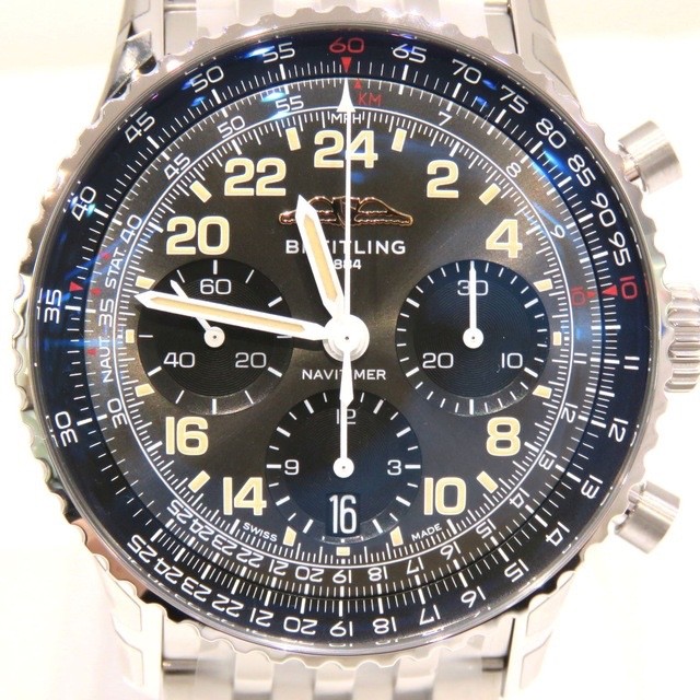BREITLING Navitimer B02 Cosmonaute Platinum Bezel PB02302A1B1A1 Unused 41mm image 2