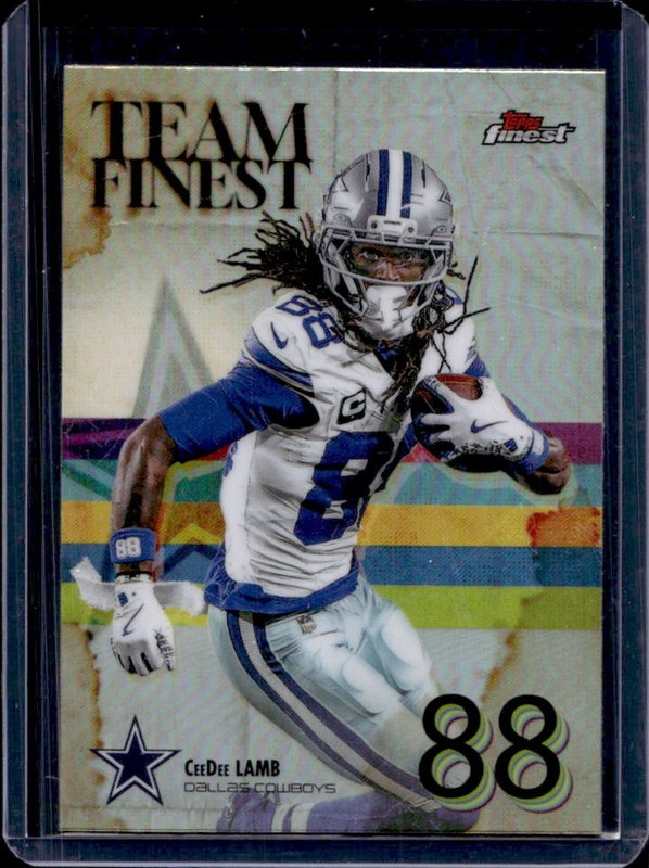 2025 Topps Finest CeeDee Lamb Team Refractor #TF-7 Cowboys