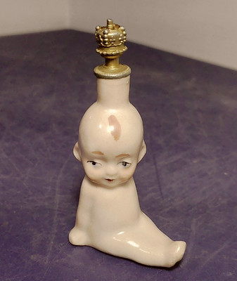 Antique German Figural Kewpie Doll Perfume Scent Bottle ca. 1930s