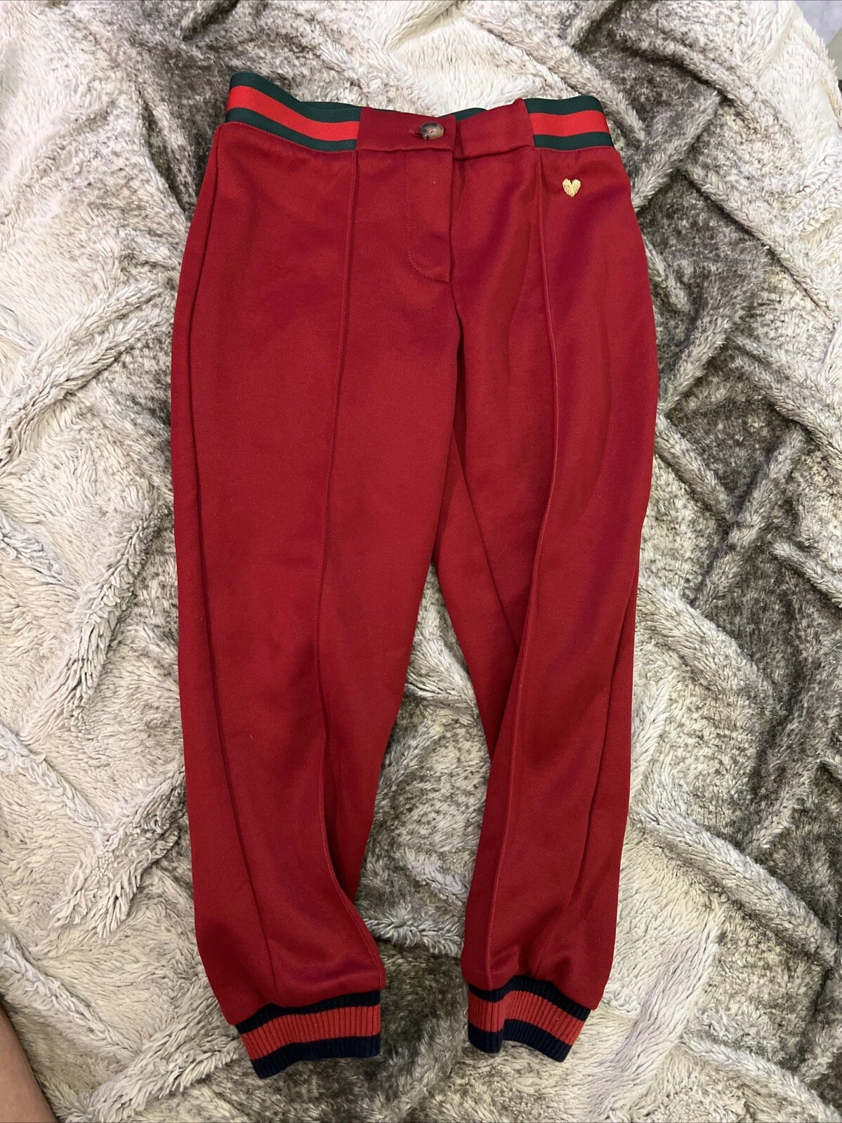 Pantalon rouge fille Gucci taille 4 sans étiquette