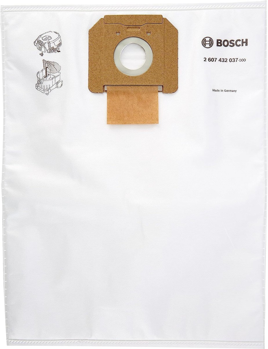 Lot De 5 Sacs-filtres En Polaire Pour Aspirateurs Bosch GAS 35 L/M - Neuf - Réf. 2607432037