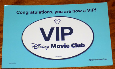 DISNEY MOVIE CLUB DMC VIP MEMBER CAR MAGNET WALT DISNEY'S STUDIOS PICTURES NEW