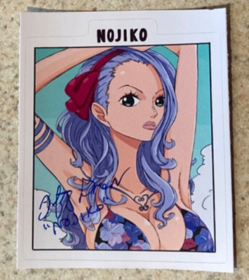 Nojiko Nami's Sister One Piece Anime Sticker SIGNED by Nojiko VA - TIFFANY GRANT