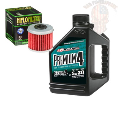 Oil And Filter Change Kit For 2004 Honda TRX450R Maxima Premium 4 5W-30