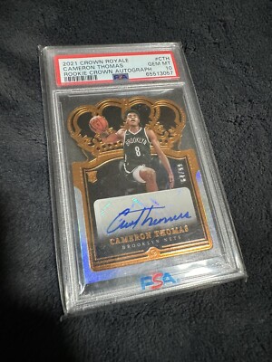 99シリ Cameron Thomas Limited Rookie Auto 2021-22 Leaf PLATINUM
