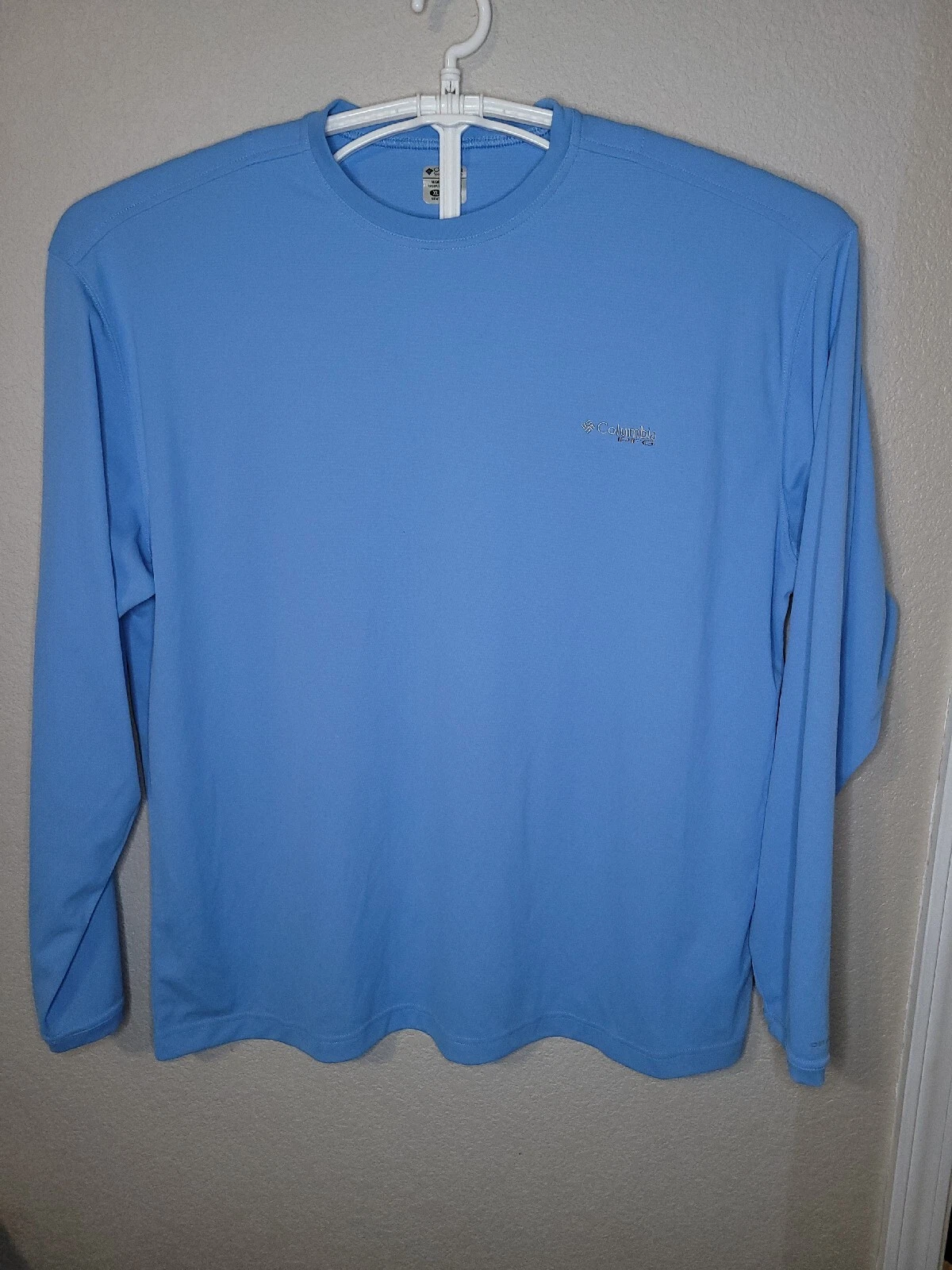 Columbia PFG Mens XL Long Sleeve Blue Shirt FM6067 XL5