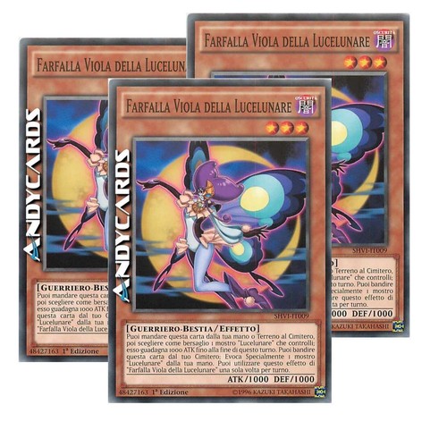 3x VIOLETTER SCHMETTERLING DES MONDLICHLICHTS • Common • SHVI IT009 • 1Ed • Yugioh!