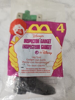 1999 McDonald's Happy Meal Toy Inspector Gadget Leg Tool #4 ~ NEW Sealed NIP
