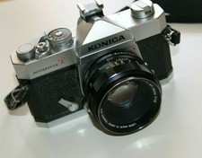 Konica AutoReflex T 35mm Camera For Parts or Repair