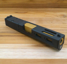 For Glock 19 Complete Slide gen 3 Sights RMR Lightning Gold TIN Barrel USA MADE