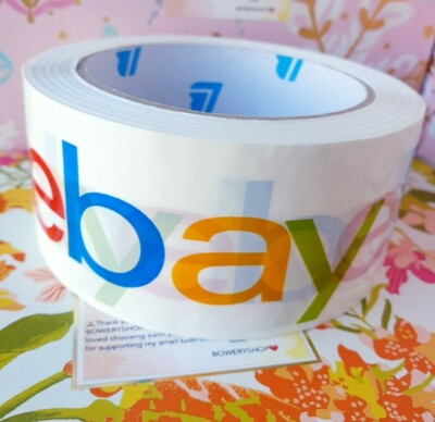 4 Rolls EBay Brand Logo Packing Tape - 2 Inch X 75 Yards Each, Multi-Color Shipping Tape