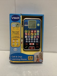 Vtech Call And Chat Learning Phone 10 Games Learning Apps Package Damaged Ebay