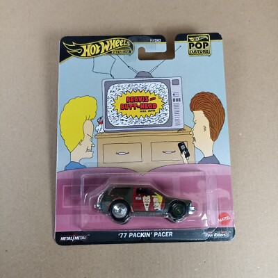 Coche Hot Wheels Premium Pop Culture Beavis And Butt-Head - Packin' Pacer '77 Escala 1:64