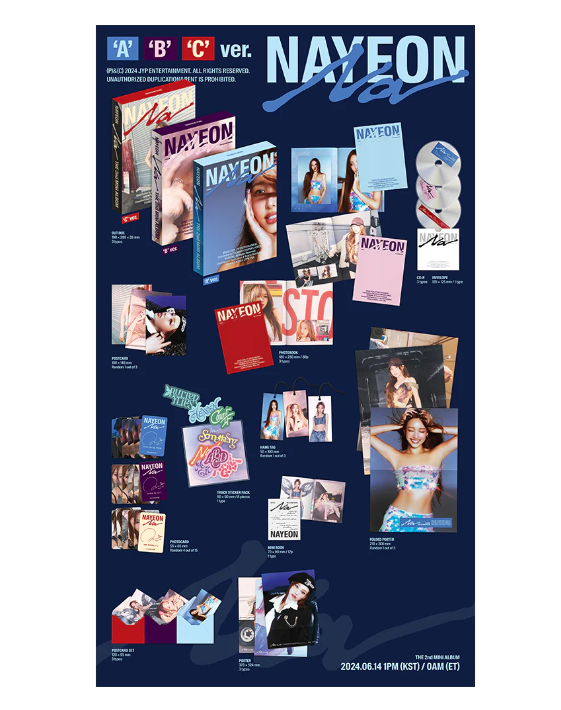 SIGNED Nayeon Twice Na A Version Blue CD The 2nd Mini Album SIGNED Nayeon Twice Na A Version Blue CD The 2nd Mini Album
